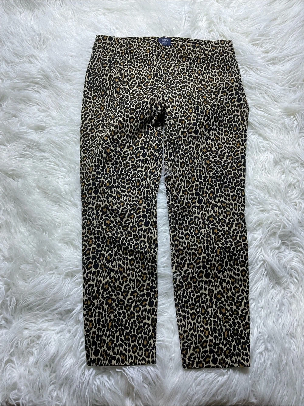 NWOT J.CREW Leopard Print Winnie Pant Stretch Cotton
